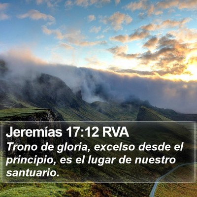 Jeremías 17:12 RVA Bible Verse Image