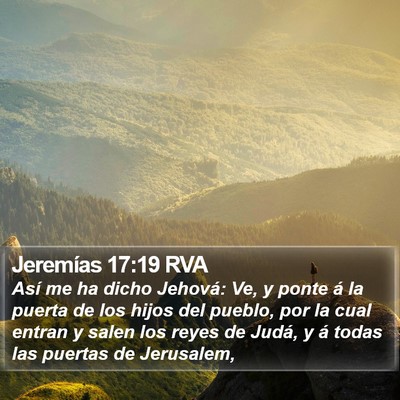Jeremías 17:19 RVA Bible Verse Image