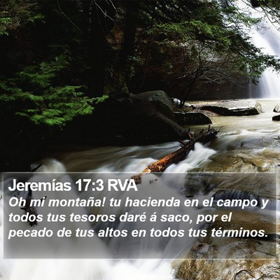 Jeremías 17:3 RVA Bible Verse Image