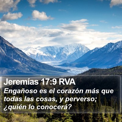 Jeremías 17:9 RVA Bible Verse Image