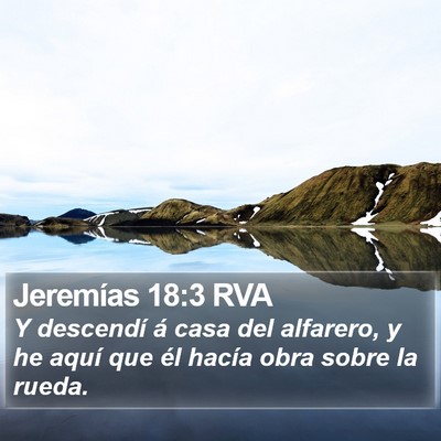 Jeremías 18:3 RVA Bible Verse Image