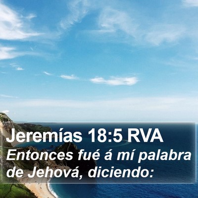 Jeremías 18:5 RVA Bible Verse Image