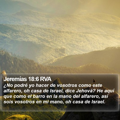 Jeremías 18:6 RVA Bible Verse Image