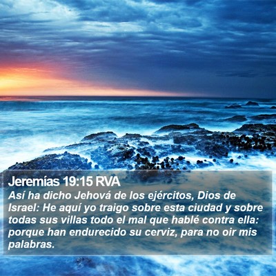 Jeremías 19:15 RVA Bible Verse Image