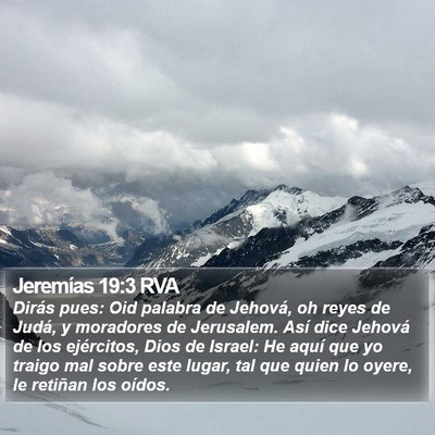 Jeremías 19:3 RVA Bible Verse Image