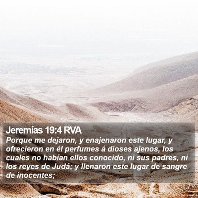 Jeremías 19:4 RVA Bible Verse Image