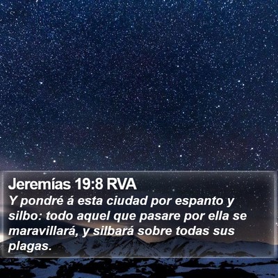 Jeremías 19:8 RVA Bible Verse Image