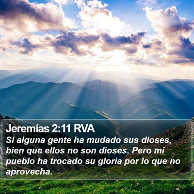 Jeremías 2:11 RVA Bible Verse Image
