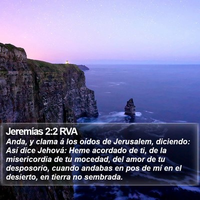 Jeremías 2:2 RVA Bible Verse Image
