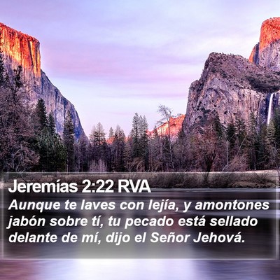 Jeremías 2:22 RVA Bible Verse Image