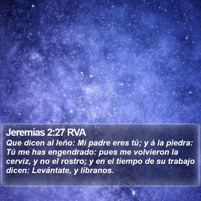 Jeremías 2:27 RVA Bible Verse Image