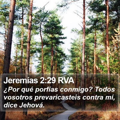 Jeremías 2:29 RVA Bible Verse Image