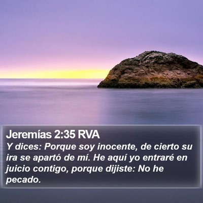 Jeremías 2:35 RVA Bible Verse Image