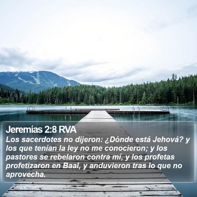 Jeremías 2:8 RVA Bible Verse Image