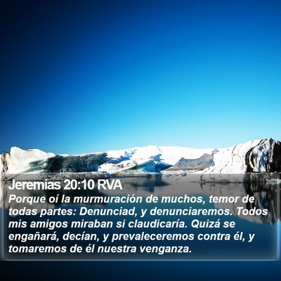 Jeremías 20:10 RVA Bible Verse Image