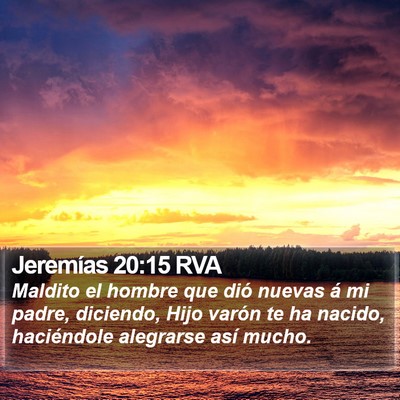Jeremías 20:15 RVA Bible Verse Image