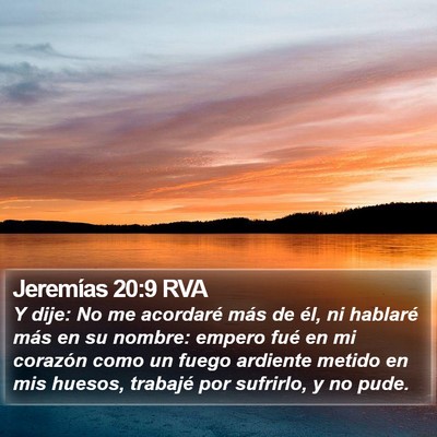 Jeremías 20:9 RVA Bible Verse Image