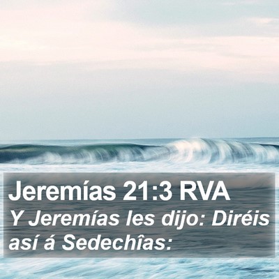 Jeremías 21:3 RVA Bible Verse Image