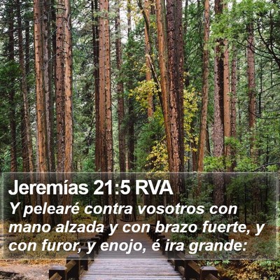 Jeremías 21:5 RVA Bible Verse Image
