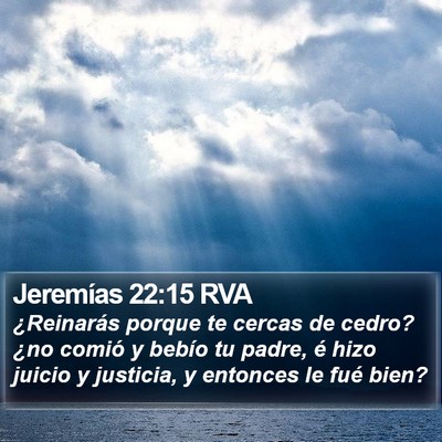 Jeremías 22:15 RVA Bible Verse Image