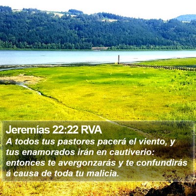 Jeremías 22:22 RVA Bible Verse Image