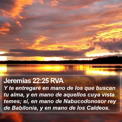 Jeremías 22:25 RVA Bible Verse Image