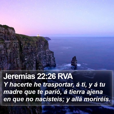 Jeremías 22:26 RVA Bible Verse Image