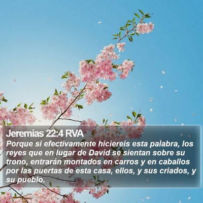 Jeremías 22:4 RVA Bible Verse Image