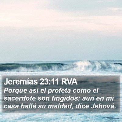 Jeremías 23:11 RVA Bible Verse Image