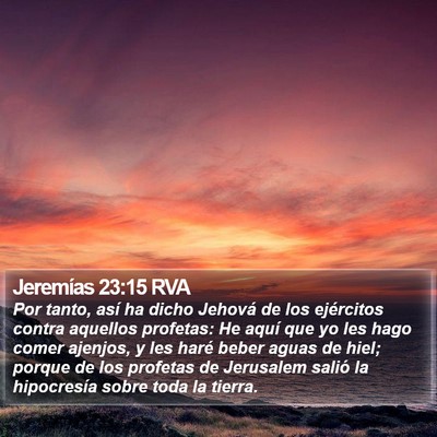Jeremías 23:15 RVA Bible Verse Image