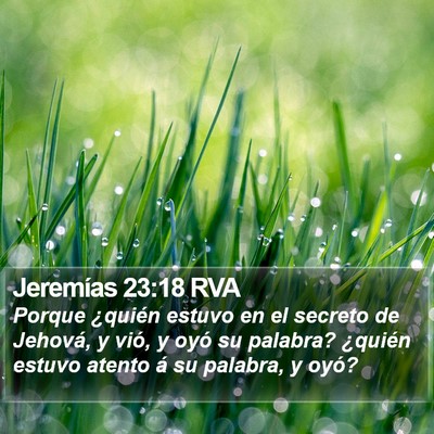 Jeremías 23:18 RVA Bible Verse Image