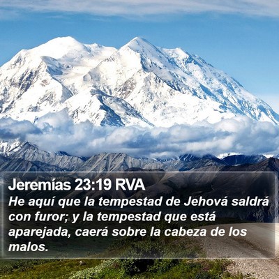 Jeremías 23:19 RVA Bible Verse Image