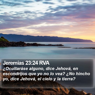Jeremías 23:24 RVA Bible Verse Image