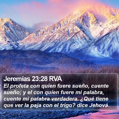 Jeremías 23:28 RVA Bible Verse Image