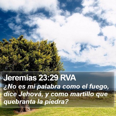 Jeremías 23:29 RVA Bible Verse Image