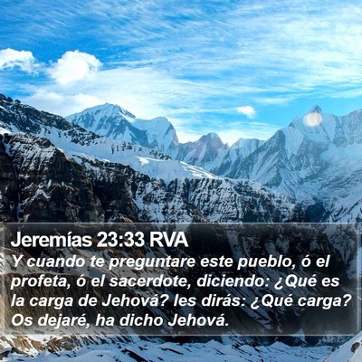 Jeremías 23:33 RVA Bible Verse Image