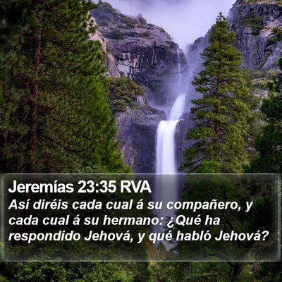 Jeremías 23:35 RVA Bible Verse Image