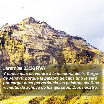 Jeremías 23:36 RVA Bible Verse Image
