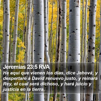 Jeremías 23:5 RVA Bible Verse Image