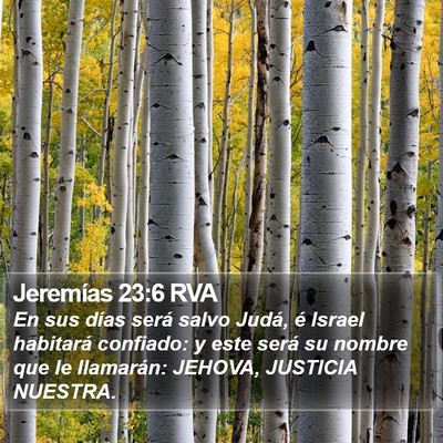 Jeremías 23:6 RVA Bible Verse Image