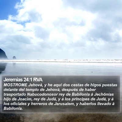 Jeremías 24:1 RVA Bible Verse Image