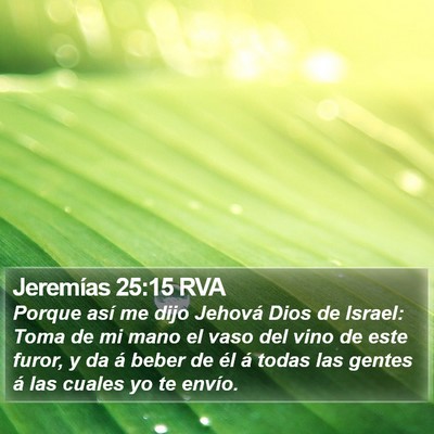 Jeremías 25:15 RVA Bible Verse Image
