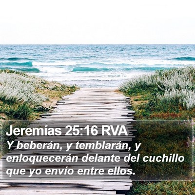 Jeremías 25:16 RVA Bible Verse Image