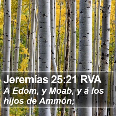Jeremías 25:21 RVA Bible Verse Image