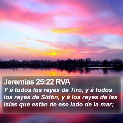 Jeremías 25:22 RVA Bible Verse Image