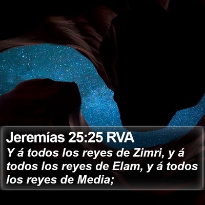 Jeremías 25:25 RVA Bible Verse Image