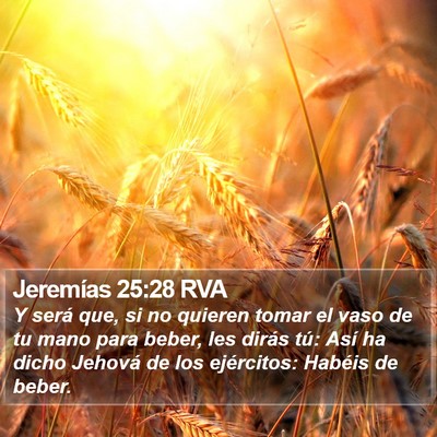Jeremías 25:28 RVA Bible Verse Image