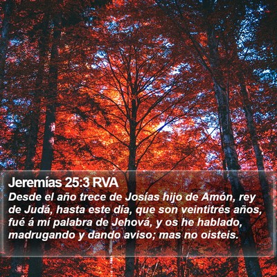 Jeremías 25:3 RVA Bible Verse Image