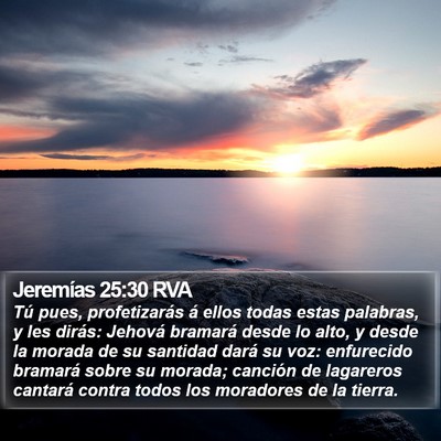 Jeremías 25:30 RVA Bible Verse Image