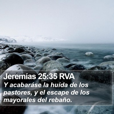 Jeremías 25:35 RVA Bible Verse Image